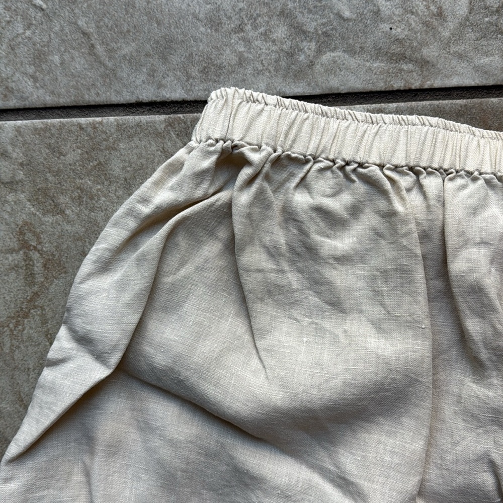 Deiji Studios Womens Linen Set Oatmeal M/L - Picture 12 of 12